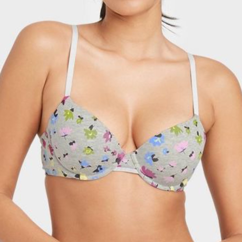 Auden Heather‎ Floral Bra NWT